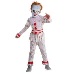 NEW PALAMON boys evil dancing clown costume in white/red